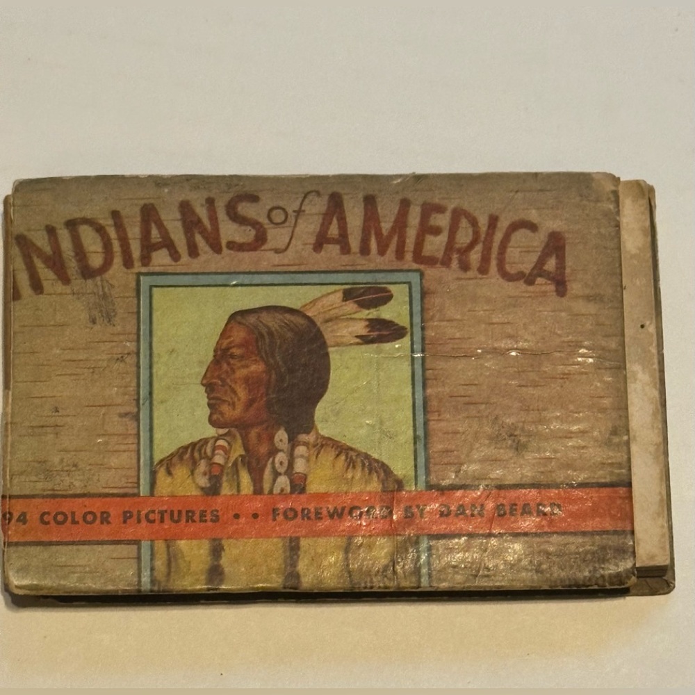 Indians of America Vintage Illustrated Booklet - Brown & Tan Cover
